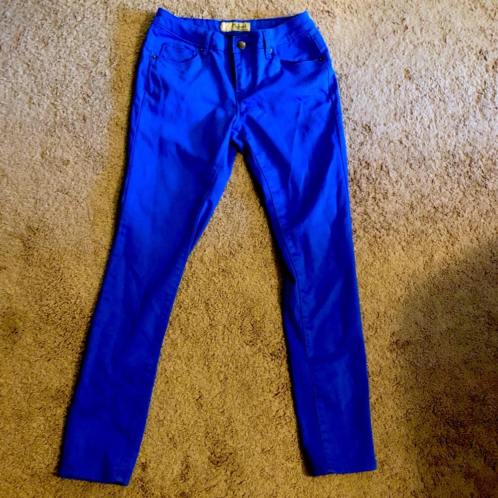Royal blue skinny jeans